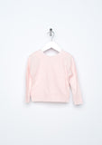 TC1827 2PC Set Dropped Shoulder Long Sleeve T-Shirt with Built-In Tank and Reversible Ruffle Petti Skirt with Lace Trim