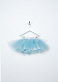 TC2159 3PC Set French Terry Raglan Sleeve Sweatshirt, Short Romantic Tutu Skirt & Metallic Foil Leggings