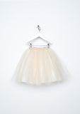 TC1747T 2PC Set Allover Lace Long Sleeve Bodysuit & Ankle Length Romantic Tutu Skirt Set
