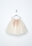 TC1747G 2PC Set Allover Lace Long Sleeve Tee & Ankle Length Romantic Tutu Skirt Set
