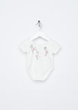 TC3887T/G 2PC Set Short Sleeve Bodysuit & Romantic Tutu Skirt w/ Built-n-Sequin Short