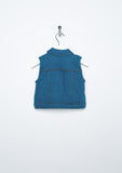 TC2250 2 PC Set Daisy Embroidery Petti Dress and Denim Vest