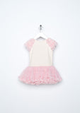 TC2240 Knit Ruffled Sleeve Petti Dress