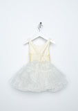 TC2250 2 PC Set Daisy Embroidery Petti Dress and Denim Vest