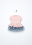 TC2270 Lurex Knit Peplum Tutu Dress