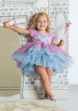 TC1960 Embroidered Lace High/Low Romantic Tutu Dress