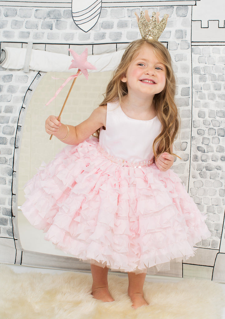 TC3620 Satin & Ruffles Romantic Tutu Dress