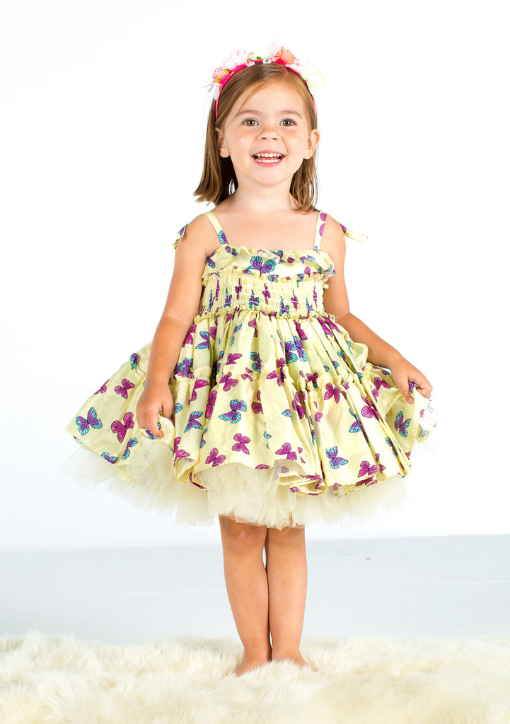 TC2590 Smocked Waist Cotton Petti Dress