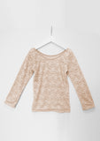 TC1747G 2PC Set Allover Lace Long Sleeve Tee & Ankle Length Romantic Tutu Skirt Set
