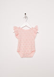 TC 3431 3PC Set Flutter Sleeve Bodysuit w/ Tutu Legging