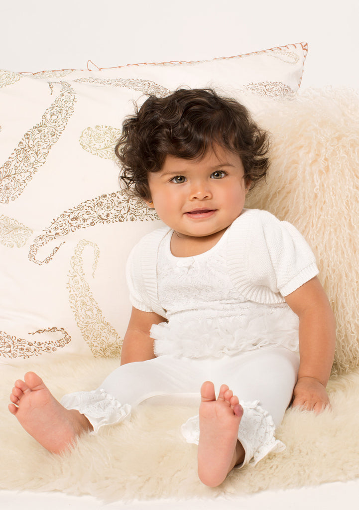 TC3179 PC Set Allover Lace Bodysuit with Sweater Bolero & Leggings