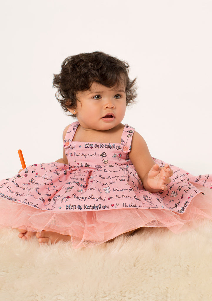 TC3350 Printed Cotton Sateen Romantic Casual Tutu Dress with Diaper Cover